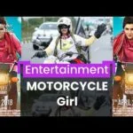 Chica de motocicleta de Pakistán