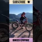 Chica ciclista de montaña va cuesta abajo ???? |  @annikarides |  imperio de la bicicleta