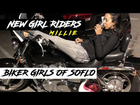 Motociclistas de chicas nuevas |  Jinetes de la mujer |  Filtrado de pistas |  Chicas motociclistas del sur de Florida - Millie |  Motovlog