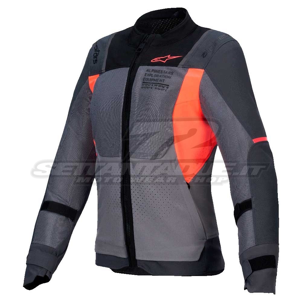Motos de motocicleta Mujer alpinestars stella st -2 aire - gris profundo gris oscuro coral - oferta