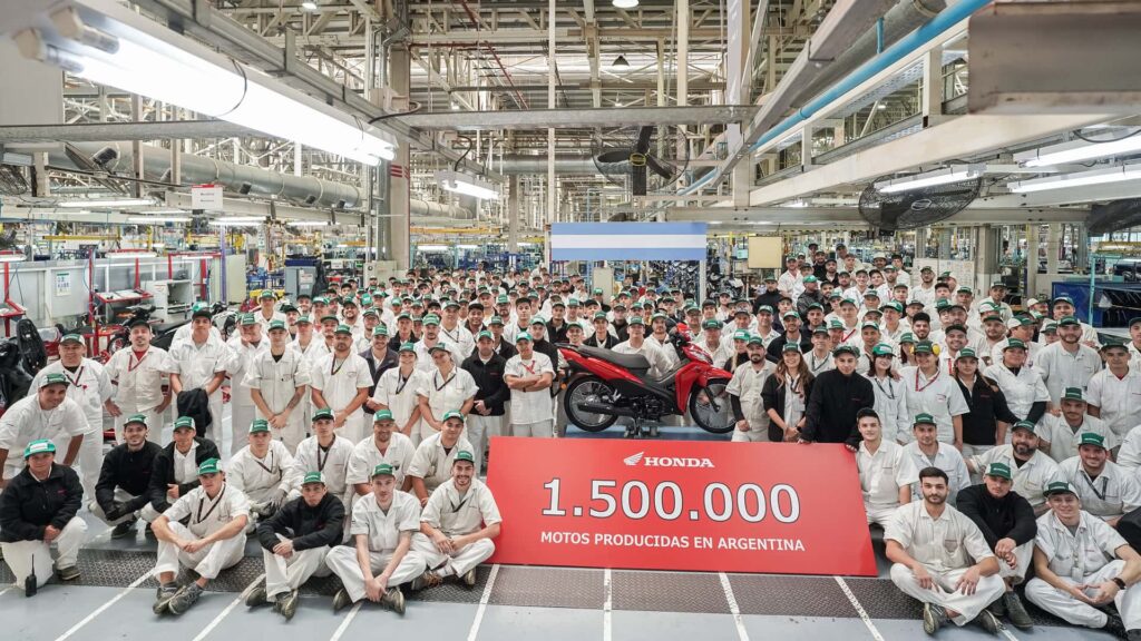 Honda ya produjo 1.5 millones de motos en Argentina
