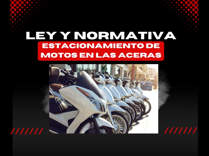 ¿Puedo aparcar mi moto en la acera?