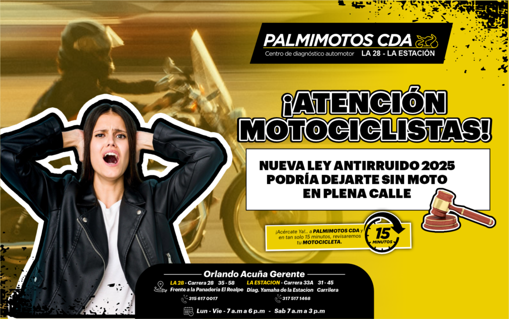 Atención motociclistas! Nueva ley antirruido 2025
