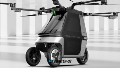 Motocicleta voladora híbrida presentada en el CES 2025