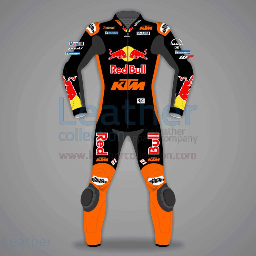 Pedro Acosta Motocicleta Carreras Traje Negro/Naranja2024