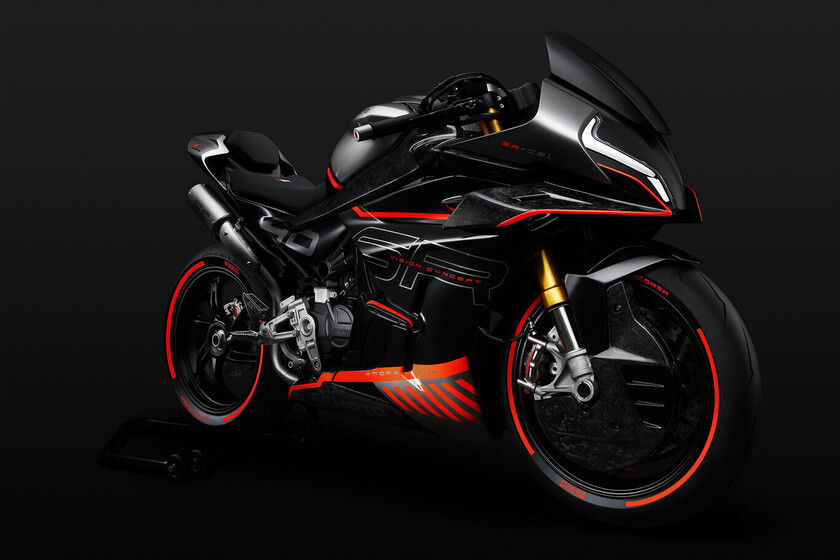 Los chinos han copiado a las marcas de coches, pero en motos. Van a poner alerones retráctiles a una superbike que será la nueva Panigale china