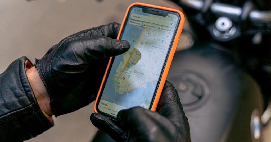 Envío de motocicletas GPS con seguimiento de aplicaciones en tiempo real