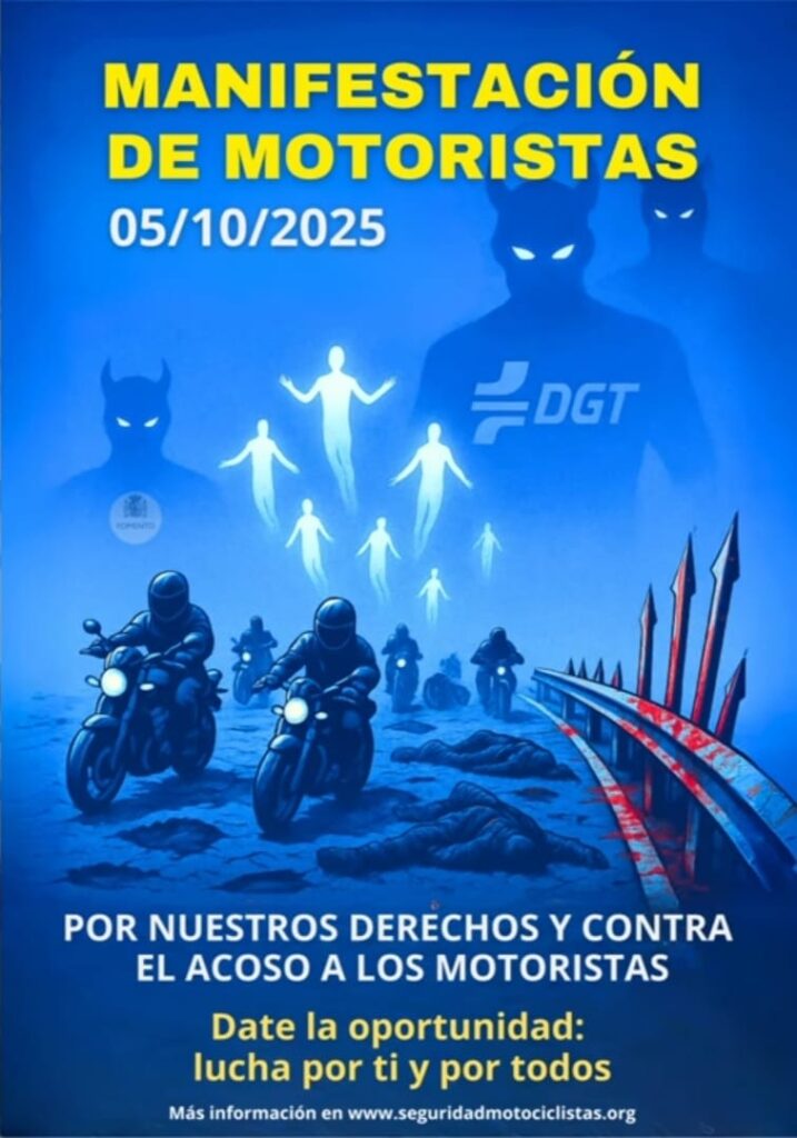 CONVOCATORIA 5 OCTUBRE MANIFESTACIÓN NACIONAL DE MOTORISTAS