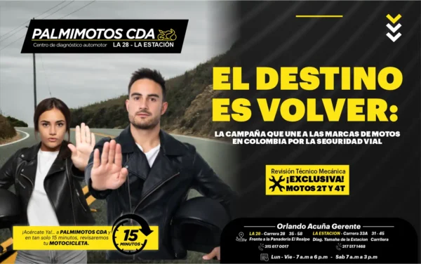 La campaña que une a las marcas de motos en Colombia por la seguridad vial