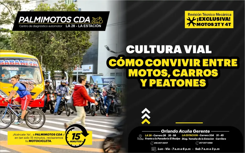 Cómo convivir entre motos, carros y peatones en Palmira