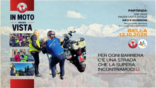 Evento solidario 'En moto sin ver' en Biella - 12 de octubre 2025 5 El corazón sobre dos ruedas en las calles de Biella – Angeli en Moto ODV