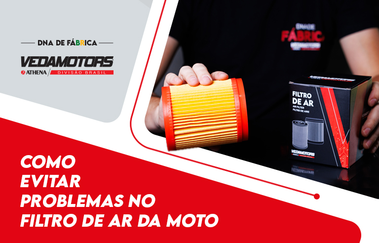 Como evitar problemas no filtro de ar da moto