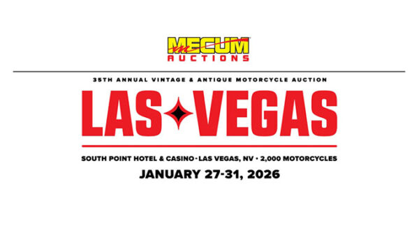 Mecum Auctions: 2.000 motocicletas en Las Vegas del 27 al 31 de enero 2 Mecum Auctions traerá 2.000 motocicletas a Las Vegas del 27 al 31 de enero