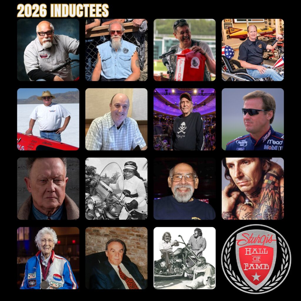 Salón de la Fama del Museo de Motocicletas de Sturgis 2026 1 El Museo de Motocicletas de Sturgis anuncia los miembros del Salón de la Fama de 2026