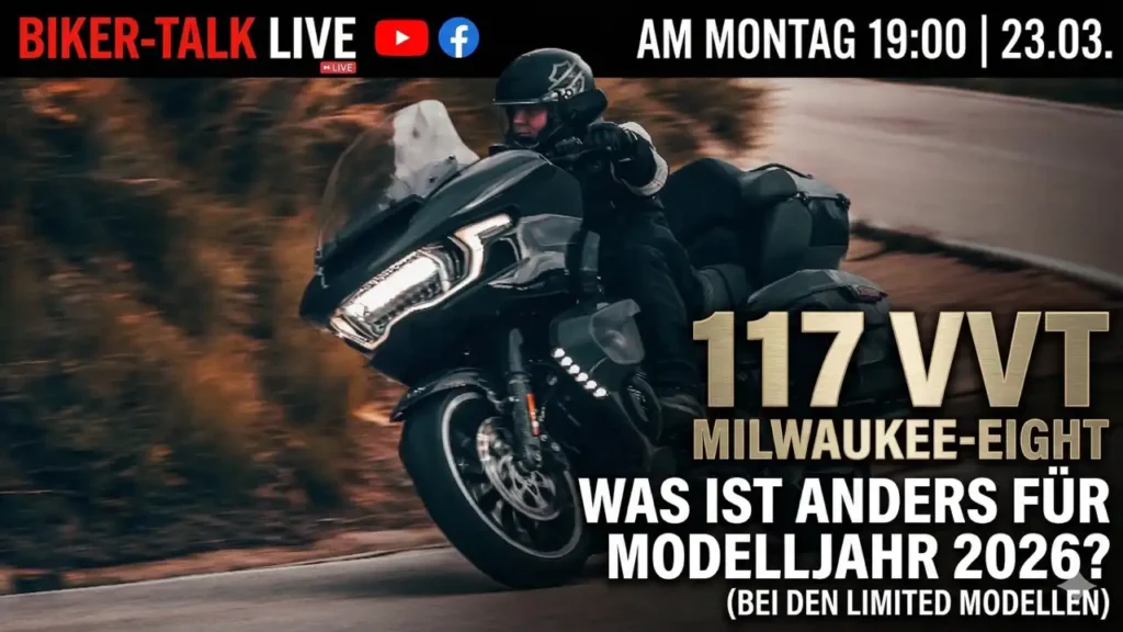 Charla de motociclistas sobre el nuevo Milwaukee-Eight VVT 117 1 Charla de motociclistas el lunes sobre el nuevo 117 VVT Milwaukee-Eight | harleysite.de