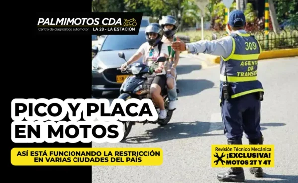 Pico y placa para motos en Colombia: Ciudades afectadas y horarios 3 Estas son las ciudades de Colombia donde ya aplica pico y placa para motos