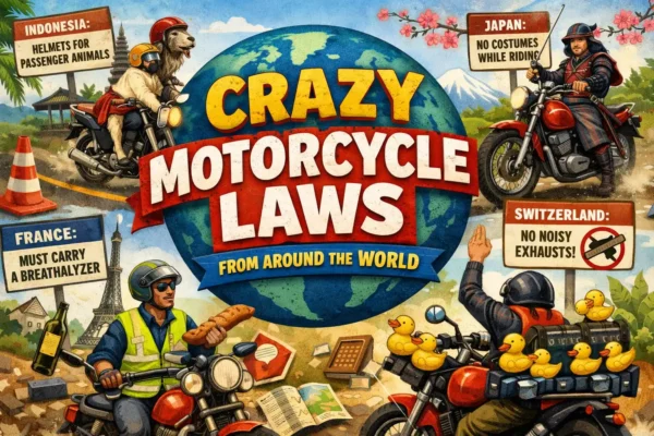 Leyes inusuales sobre motocicletas en todo el mundo 4 Leyes locas sobre motocicletas de todo el mundo